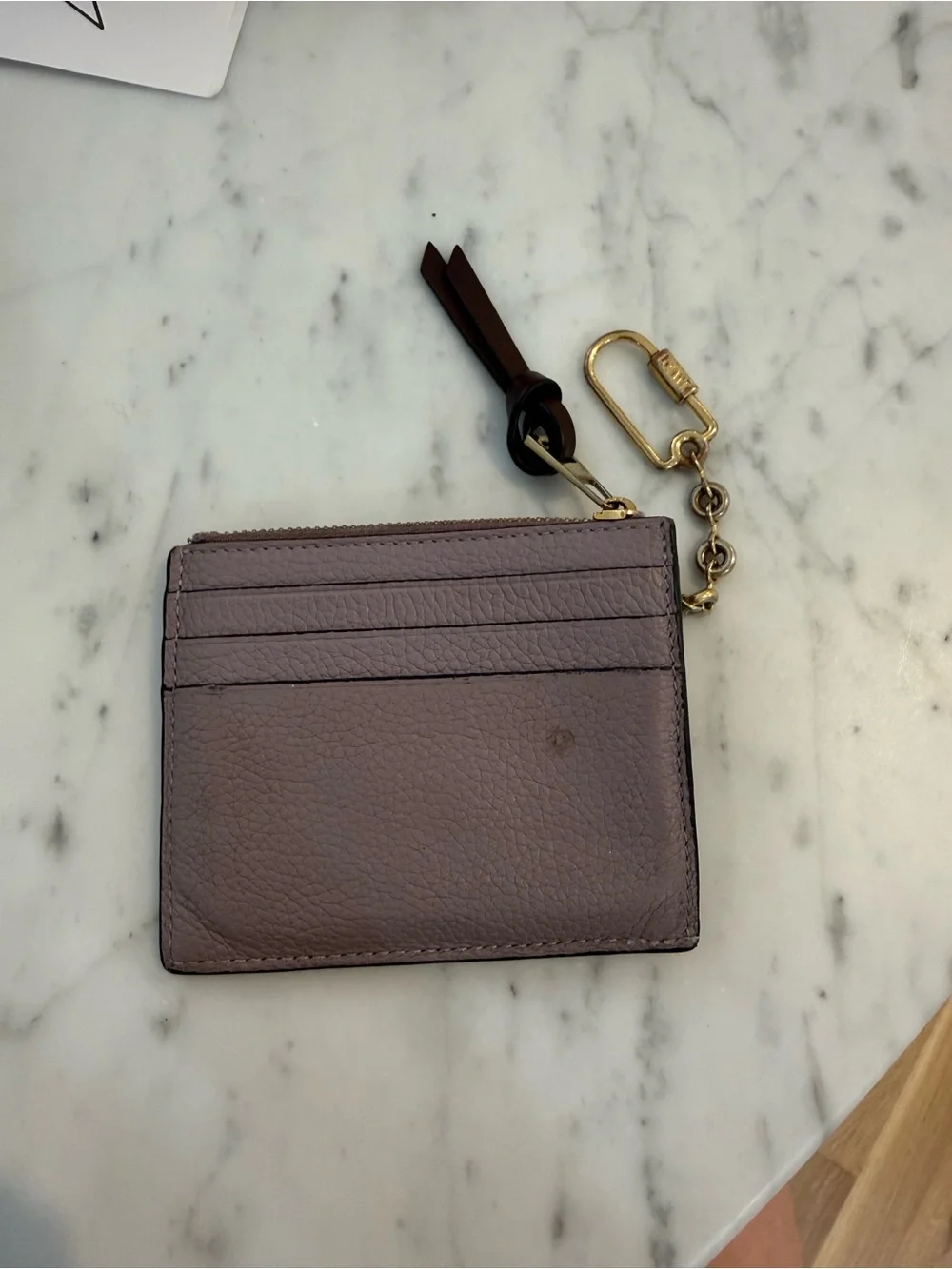 Loewe Cream & White Folded Leather Card Insert